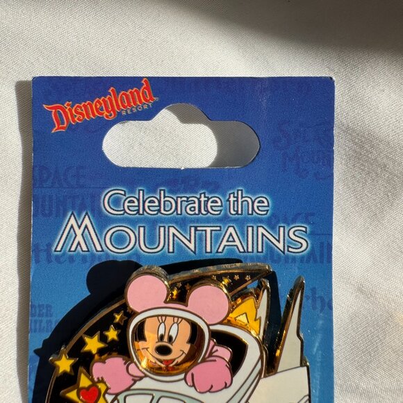 NWT Disneyland Celebrate the Mountains Space Mountain - Minnie Mouse Trading Pin - Picture 3 of 14